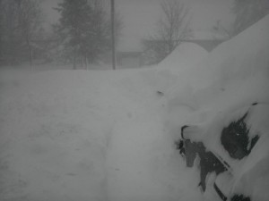 Lancaster Snow Storm in Driveway Picture