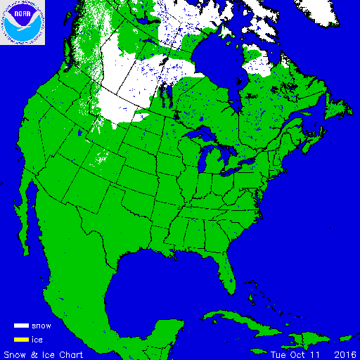 Snow in Billings, Montana.